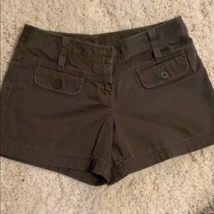 Army green Loft shorts
